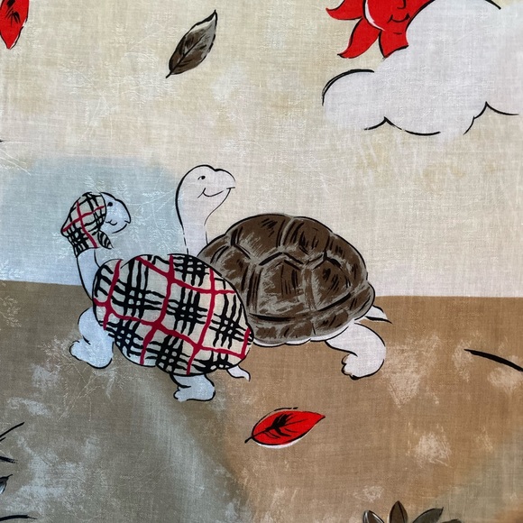 Burberry turtle scarf nwot signed. 2 n stock - Picture 9 of 11